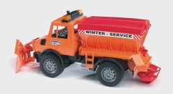 BRUDER 02572 - MB Unimog-Winterdienst Mit Räumschild Und Streuwerk