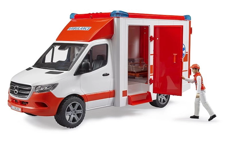 BRUDER 02676 - MB Sprinter Ambulanz Mit Fahrer Und Light - Sound Modul â Bild 2