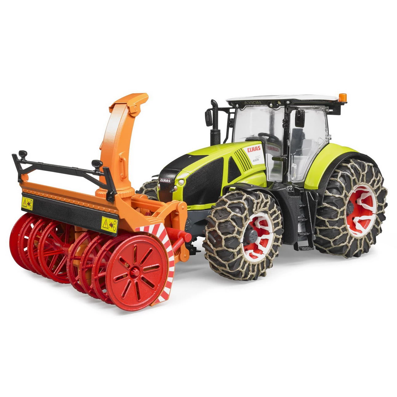 BRUDER 03017 - Claas Axion 950 Mit Schneeketten Und Schneefräse – Bild 2
