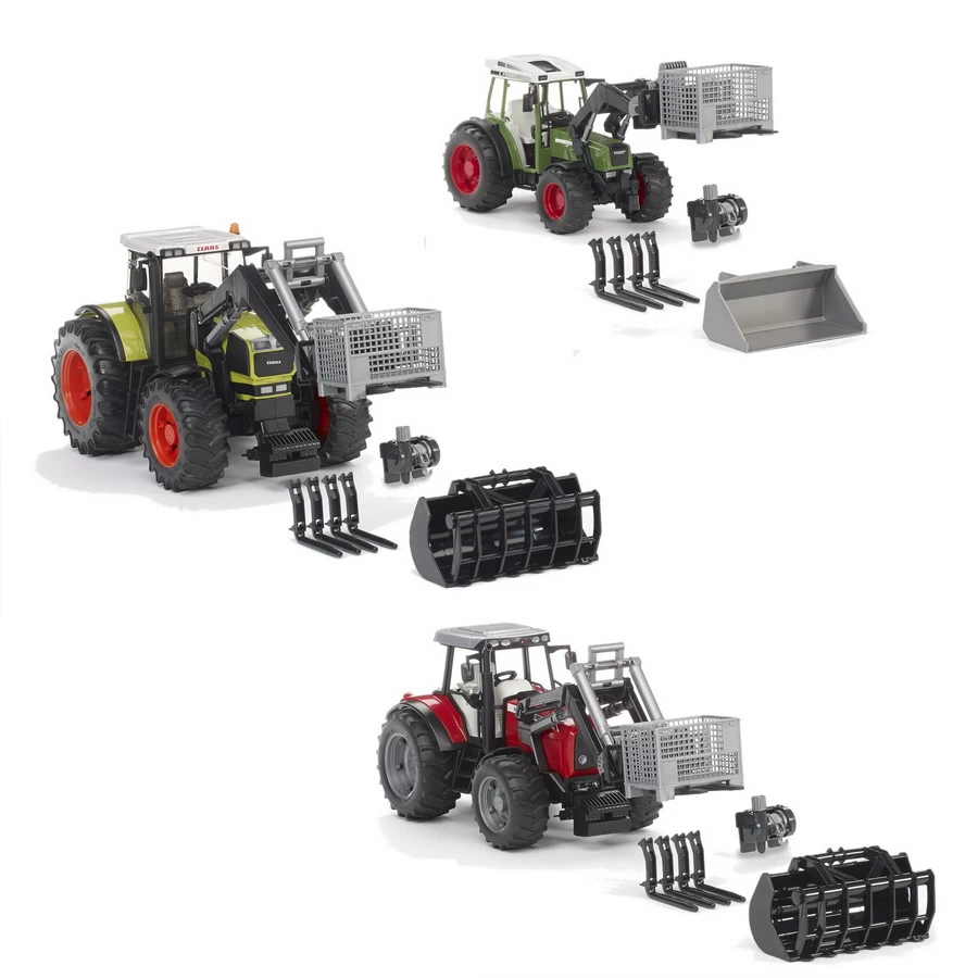 BRUDER 02318 - Gitterpalette Seilwinde Frontladergabeln â Bild 2